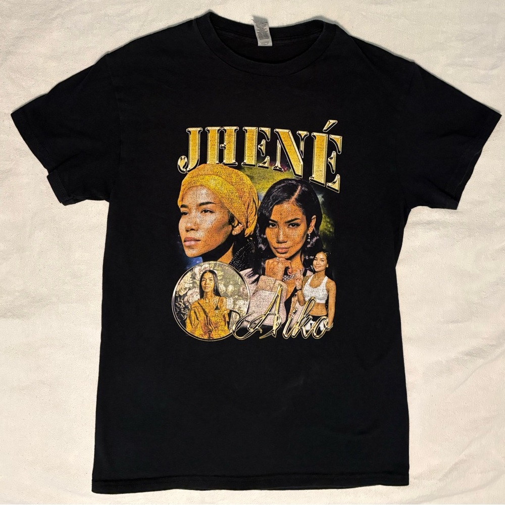 Jhene Aiko Distressed T-Shirt - Womans Size Small - Streetwear